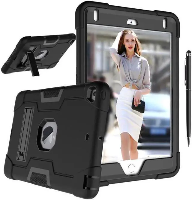 Main image of Bonaever Case for iPad Mini 5 2019, iPad Mini 4 2015 with Kickstand, Heavy Duty Shockproof Protective Cover with Stylus Pen