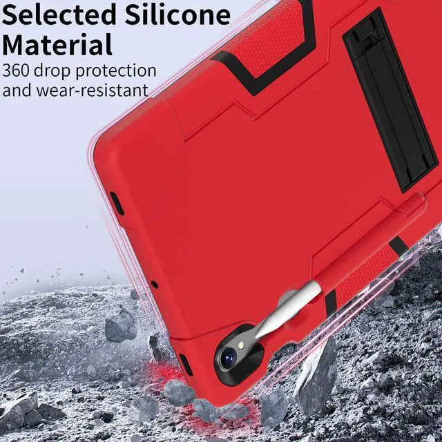 Alt view image 6 of 7 - BONAEVER Case for Samsung S10 Lite 10.9 inch 2025 / S10 FE 10.9 2025 / S9 FE 10.9 Inch / Galaxy Tab S9 11 inch 2023 with Kickstand, Heavy Duty Shockproof Protective Cover with Pen Holder, Stylus Pen