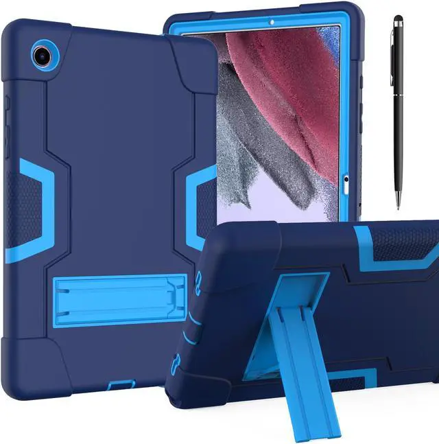 Main image of BONAEVER Case for Samsung Galaxy Tab A8 10.5 inch 2022 SM-X200/X205/X207 with Kickstand, Heavy Duty Shockproof Protective Cover with Stylus Pen Navy Blue