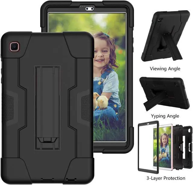 Alt view image 5 of 7 - BONAEVER Case for Samsung Galaxy Tab A7 Lite 8.7 Inch 2021 SM-T220 SM-T225 SM-T227 with Kickstand, Heavy Duty Shockproof Protective Cover with Stylus Pen