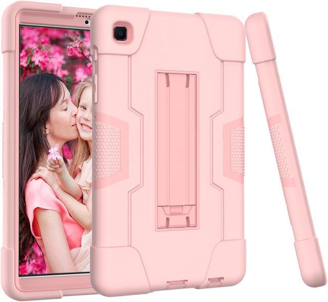Alt view image 5 of 7 - BONAEVER Case for Samsung Galaxy Tab A7 Lite 8.7 Inch 2021 SM-T220 SM-T225 SM-T227 with Kickstand, Heavy Duty Shockproof Protective Cover with Stylus Pen Rose Gold