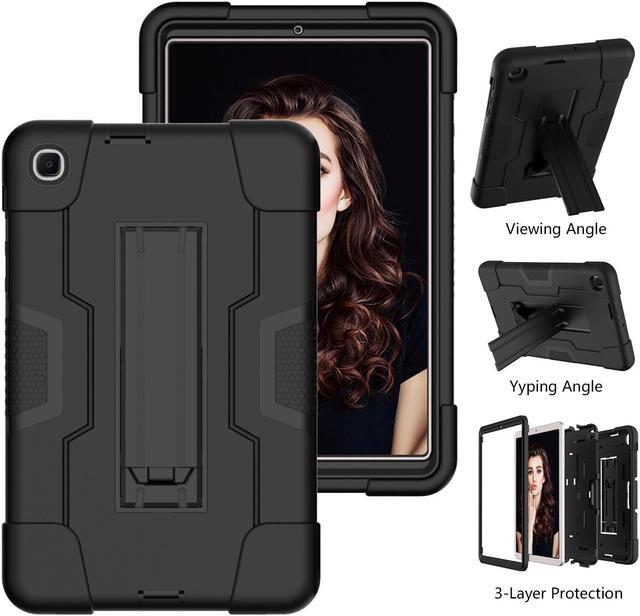 Alt view image 3 of 7 - BONAEVER Case for Samsung Galaxy Tab A 8.4 Inch 2020 Model SM-T307/SM-T307U with Kickstand, Heavy Duty Shockproof Protective Cover with Stylus Pen