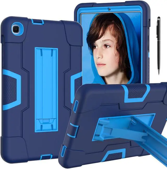 Main image of BONAEVER Case for Samsung Galaxy Tab A 8.4 Inch 2020 Model SM-T307/SM-T307U with Kickstand, Heavy Duty Shockproof Protective Cover with Stylus Pen Navy Blue