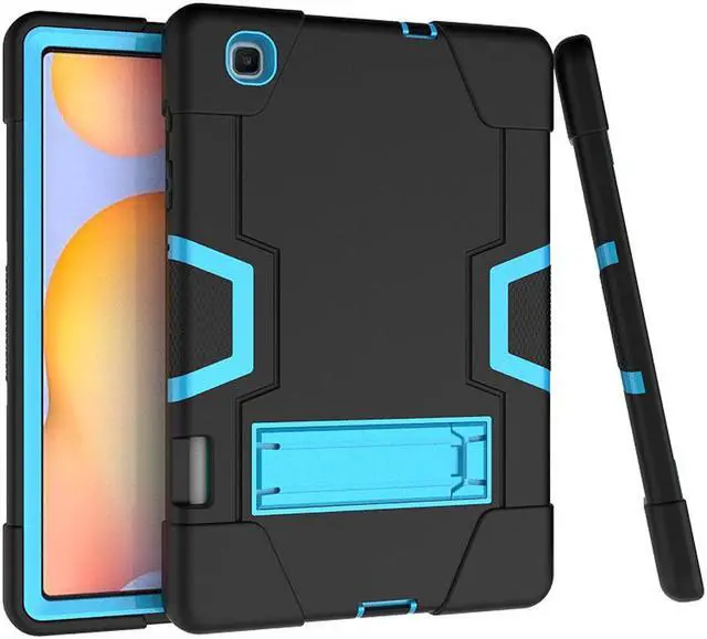 Alt view image 7 of 7 - BONAEVER Case for Samsung Galaxy Tab S6 Lite 10.4 Inch 2020/2022 SM-P610/P615/P613/P619 with Kickstand, Heavy Duty Shockproof Protective Cover with Pencil Holder, Stylus Pen Blue