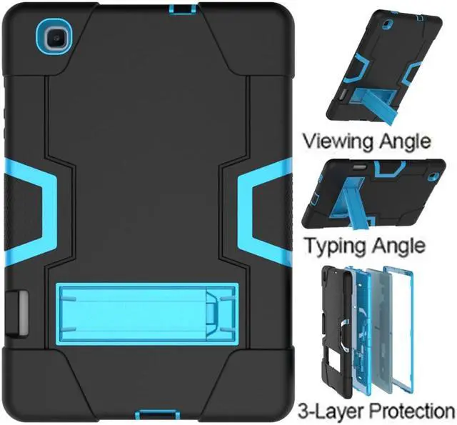 Alt view image 3 of 7 - BONAEVER Case for Samsung Galaxy Tab S6 Lite 10.4 Inch 2020/2022 SM-P610/P615/P613/P619 with Kickstand, Heavy Duty Shockproof Protective Cover with Pencil Holder, Stylus Pen Blue