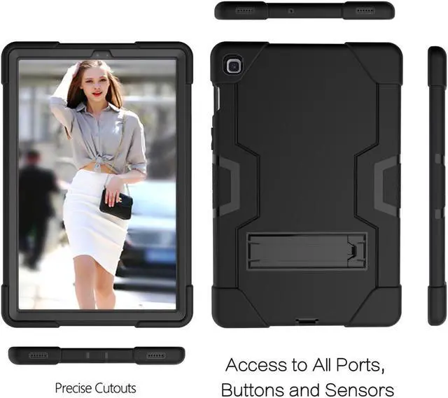 Alt view image 4 of 7 - BONAEVER Case for Samsung Galaxy Tab S5e 10.5 inch 2019 SM-T720/T725/T727 with Kickstand, Heavy Duty Shockproof Protective Cover with Stylus Pen