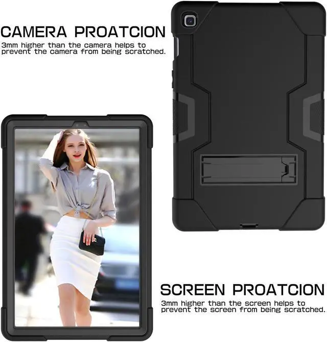 Alt view image 6 of 7 - BONAEVER Case for Samsung Galaxy Tab S5e 10.5 inch 2019 SM-T720/T725/T727 with Kickstand, Heavy Duty Shockproof Protective Cover with Stylus Pen
