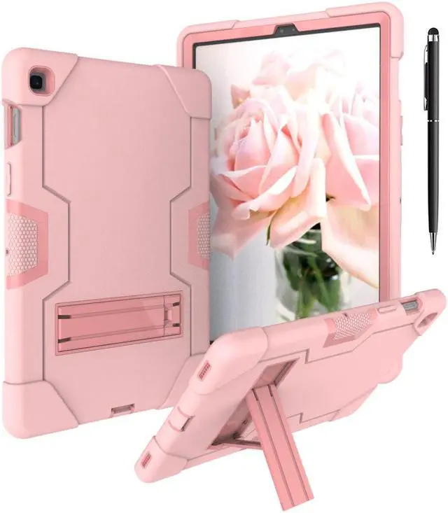Main image of BONAEVER Case for Samsung Galaxy Tab S5e 10.5 inch 2019 SM-T720/T725/T727 with Kickstand, Heavy Duty Shockproof Protective Cover with Stylus Pen Rose Gold
