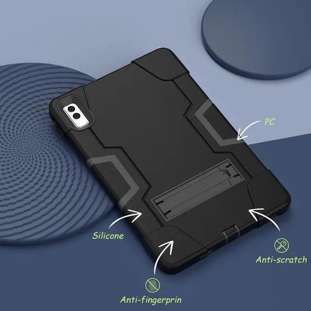 Alt view image 5 of 7 - BONAEVER Case for Lenovo Tab M10 5G 10.6 inch 2023 TB-360ZU with Kickstand, Heavy Duty Shockproof Protective Cover with , Pencil Holder, Stylus Pen