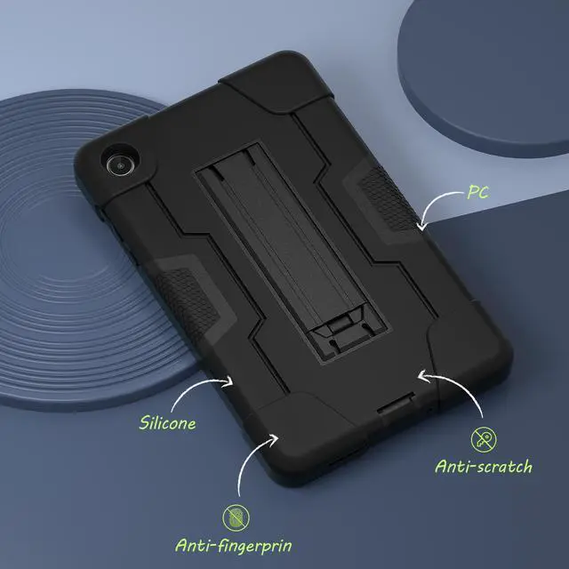 Alt view image 6 of 7 - BONAEVER Case for Lenovo Tab M8 4th Gen 8 inch 2024 2023 TB-301XU TB-300FU TB-300XU with Kickstand, Heavy Duty Shockproof Protective Cover with Stylus Pen