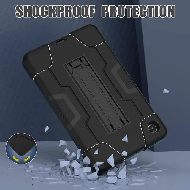 Alt view image 2 of 7 - BONAEVER Case for Lenovo Tab M8 4th Gen 8 inch 2024 2023 TB-301XU TB-300FU TB-300XU with Kickstand, Heavy Duty Shockproof Protective Cover with Stylus Pen