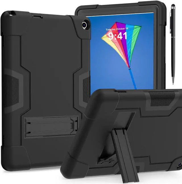 Main image of BONAEVER Case for Onn 10.1 inch 3rd Generation 2022 Model 100071485 with Kickstand, Heavy Duty Shockproof Protective Cover with Stylus Pen