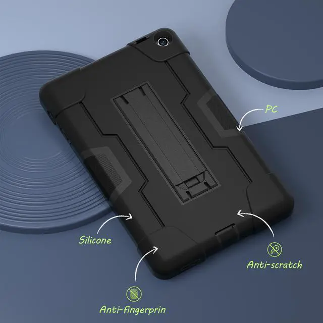 Alt view image 5 of 7 - BONAEVER Case for Onn 8 inch 2022 Gen 3 2022 Model 100071483 with Kickstand, Heavy Duty Shockproof Protective Cover with Stylus Pen