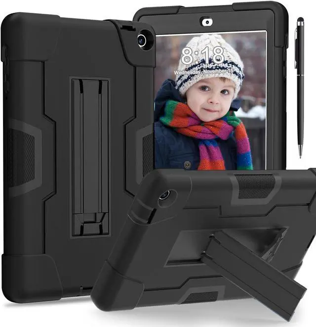 Main image of BONAEVER Case for Onn 8 inch 2022 Gen 3 2022 Model 100071483 with Kickstand, Heavy Duty Shockproof Protective Cover with Stylus Pen
