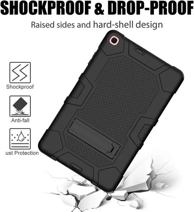 Alt view image 6 of 7 - BONAEVER Case for Samsung Galaxy Tab A 10.1 inch 2019 SM-T510/ SM-T515/ SM-T517 with Kickstand, Heavy Duty Shockproof Protective Cover with Stylus Pen