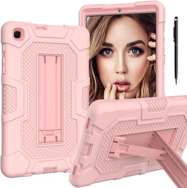 Main image of BONAEVER Case for Samsung Galaxy Tab A 8.4 inch 2020 Release Model SM-T307 SM-T307U with Kickstand, Heavy Duty Shockproof Protective Cover with Stylus Pen Rose Gold