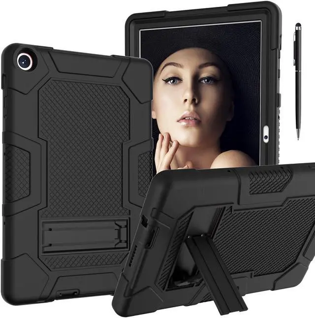 Main image of BONAEVER Case for Huawei Matepad T10s 10.1 inch / T10 9.7 inch with Kickstand, Heavy Duty Shockproof Protective Cover with Stylus Pen