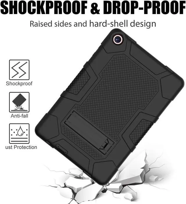 Alt view image 2 of 7 - BONAEVER Case for Huawei Matepad T10s 10.1 inch / T10 9.7 inch with Kickstand, Heavy Duty Shockproof Protective Cover with Stylus Pen