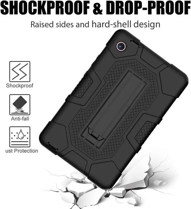 Alt view image 2 of 7 - BONAEVER Case for Huawei MatePad T8 8 Inch 2020 with Kickstand, Heavy Duty Shockproof Protective Cover with Stylus Pen