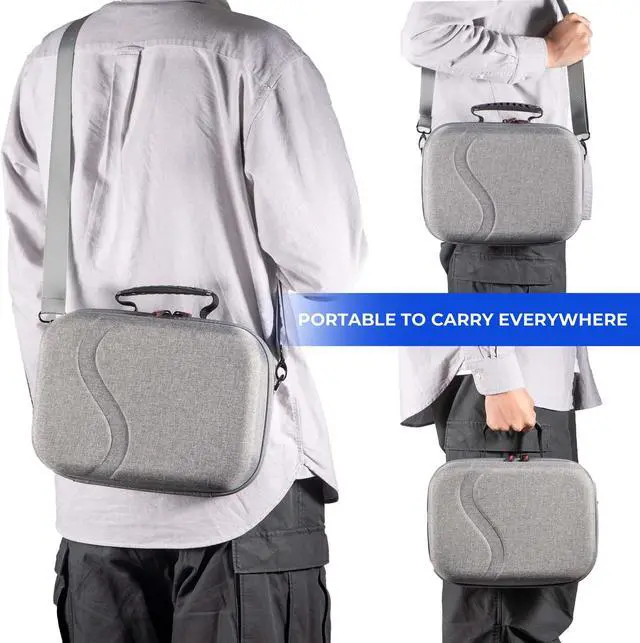 Alt view image 7 of 7 - BONAEVER Carrying Case for Meta Quest 3, Hard Travel Case for Oculus Quest 3 with Elite Strap, Controllers and Other Accessories, Hard Case and Soft Lining for Travel and Storage