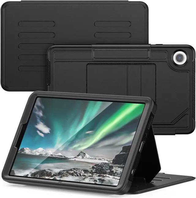 Alt view image 6 of 7 - BONAEVER Case For Samsung Galaxy Tab A9 8.7 Inch 2023 SM-X110/X115/X117, Smart Magnetic Auto Sleep Shockproof Cover with Absorbing Multi-Angles Stand, Pen Holder, Card Slot