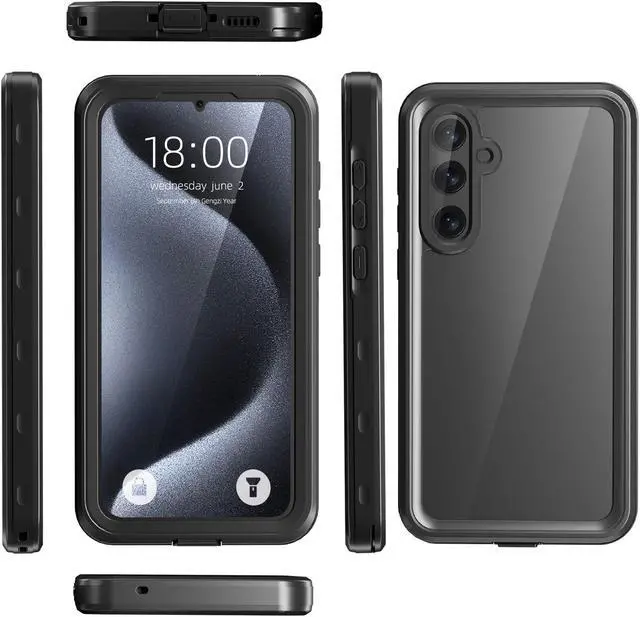 Alt view image 7 of 7 - BONAEVER For Samsung Galaxy A35 5G Case Waterproof with Built-in Screen Protector [IP68 Underwater] Anti-Scratched Rugged Cover [360° Shockproof] Case for Samsung Galaxy A35 5G 6.6 inch