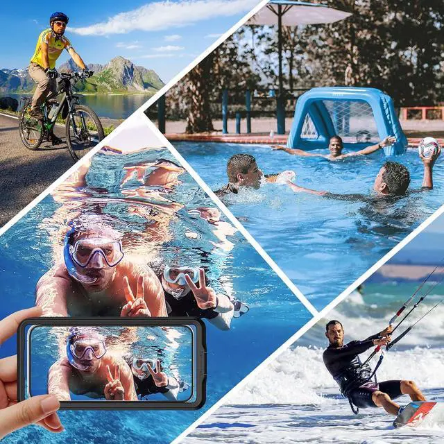 Alt view image 6 of 7 - BONAEVER Diving Waterproof Phone Case for Snorkelling, Universal Self-Check Waterproof Underwater Photography Touchscreen Case For iPhone 15 14 13 11 12 Samsung Galaxy Motorola Google