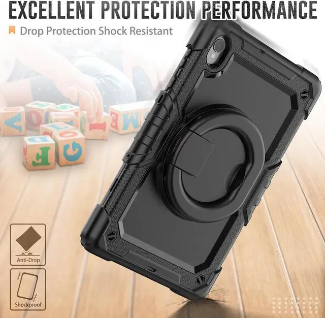Alt view image 3 of 7 - BONAEVER Case for Lenovo Tab M10 FHD Plus 10.3 inch 2nd Gen 2020 and Tab K10 2021 with Screen Protector Shockproof Protective Cover with Pen Holder Stand and Shoulder Strap Stylus Pen