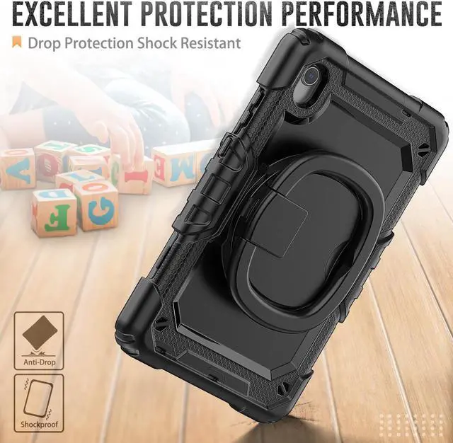 Alt view image 3 of 7 - BONAEVER Case for Lenovo Tab M8 HD FHD Smart 2022 2021 2020 2019 8.0 inch TB-8506FS TB-8506F TB-8505F TB-8505X TB-8505FS TB-8705F TB-8705N with Screen Protector Stylus Pen Pen Holder Shoulder Strap