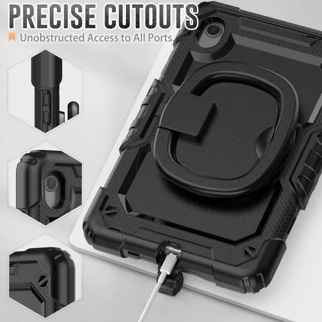 Alt view image 6 of 7 - BONAEVER Case for Lenovo Tab M8 HD FHD Smart 2022 2021 2020 2019 8.0 inch TB-8506FS TB-8506F TB-8505F TB-8505X TB-8505FS TB-8705F TB-8705N with Screen Protector Stylus Pen Pen Holder Shoulder Strap