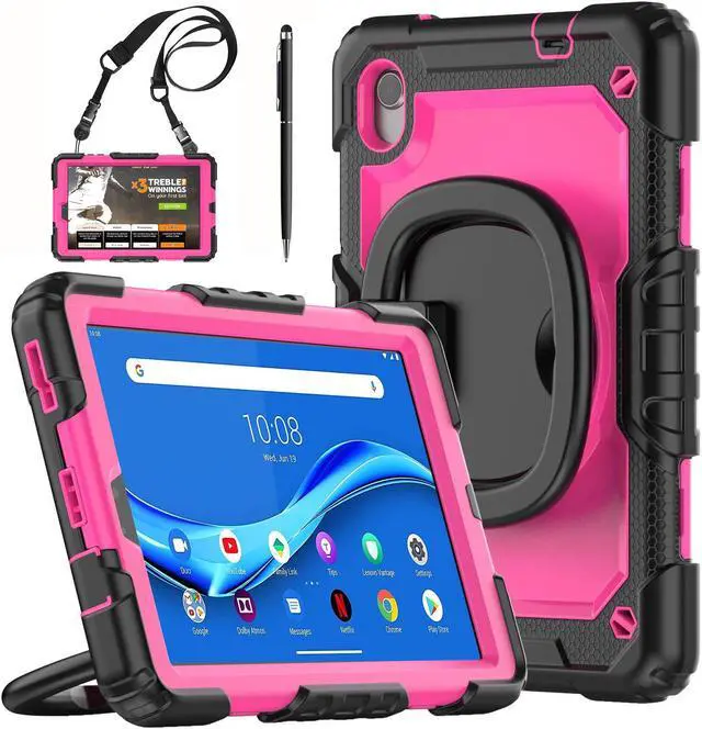 Main image of BONAEVER Case for Lenovo Tab M8 HD FHD Smart 2022 2021 2020 2019 8.0 inch TB-8506FS TB-8506F TB-8505F TB-8505X TB-8505FS TB-8705F TB-8705N with Screen Protector Stylus Pen Pen Holder Shoulder Strap
