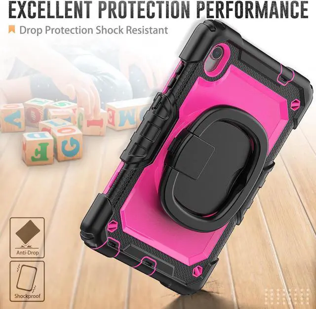 Alt view image 3 of 7 - BONAEVER Case for Lenovo Tab M8 HD FHD Smart 2022 2021 2020 2019 8.0 inch TB-8506FS TB-8506F TB-8505F TB-8505X TB-8505FS TB-8705F TB-8705N with Screen Protector Stylus Pen Pen Holder Shoulder Strap