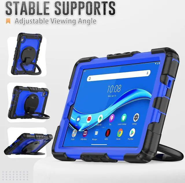 Alt view image 4 of 7 - BONAEVER Case for Lenovo Tab M8 HD FHD Smart 2022 2021 2020 2019 8.0 inch TB-8506FS TB-8506F TB-8505F TB-8505X TB-8505FS TB-8705F TB-8705N with Screen Protector Stylus Pen Pen Holder Shoulder Strap