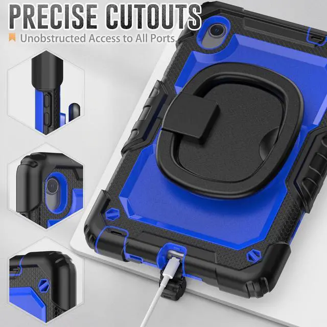 Alt view image 6 of 7 - BONAEVER Case for Lenovo Tab M8 HD FHD Smart 2022 2021 2020 2019 8.0 inch TB-8506FS TB-8506F TB-8505F TB-8505X TB-8505FS TB-8705F TB-8705N with Screen Protector Stylus Pen Pen Holder Shoulder Strap