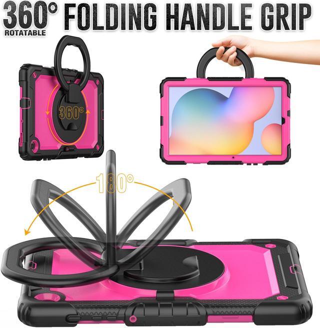 Alt view image 2 of 7 - BONAEVER Case fo Samsung Galaxy Tab S6 Lite Case 2024/2022/2020 SM-P620/P625/P610/P613/P615/P619 with Screen Protector Pen Holder Shockproof Protective Cover with Stand Shoulder Strap Stylus Pen