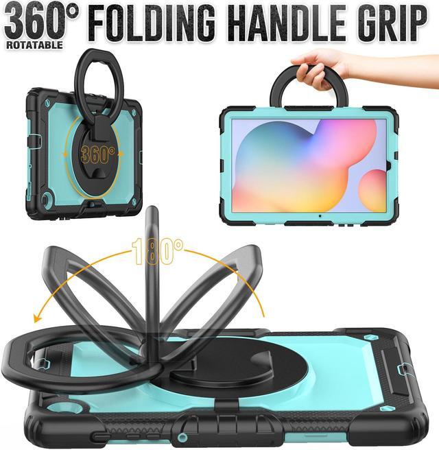 Alt view image 2 of 7 - BONAEVER Case fo Samsung Galaxy Tab S6 Lite Case 2024/2022/2020 SM-P620/P625/P610/P613/P615/P619 with Screen Protector Pen Holder Shockproof Protective Cover with Stand Shoulder Strap Stylus Pen