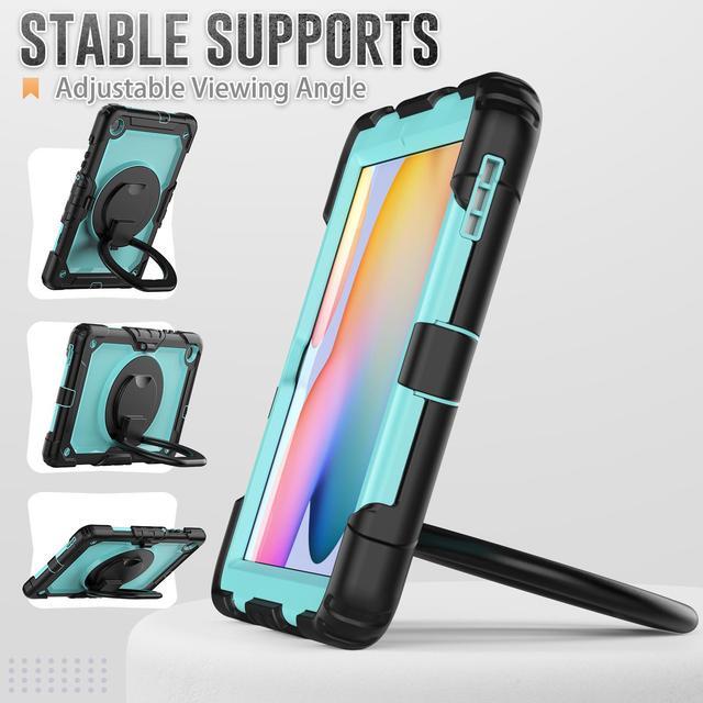 Alt view image 4 of 7 - BONAEVER Case fo Samsung Galaxy Tab S6 Lite Case 2024/2022/2020 SM-P620/P625/P610/P613/P615/P619 with Screen Protector Pen Holder Shockproof Protective Cover with Stand Shoulder Strap Stylus Pen