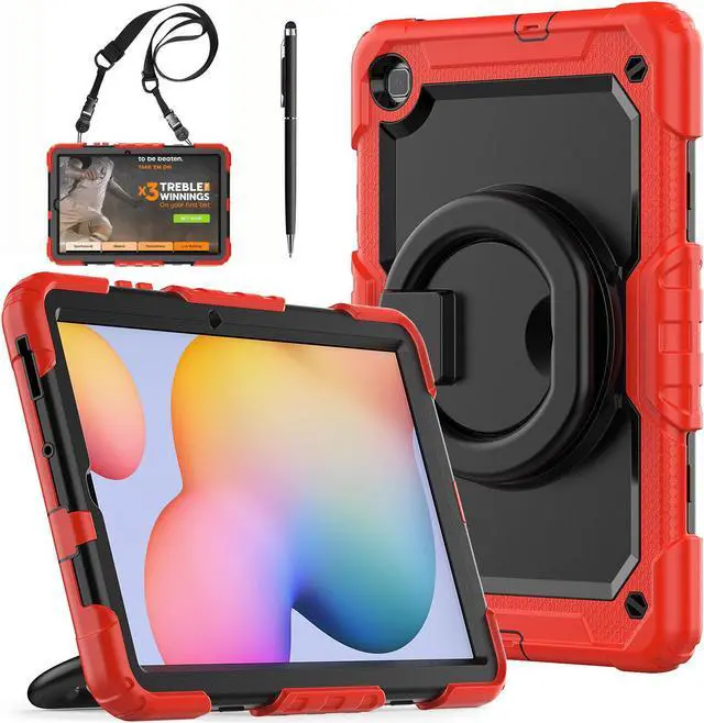 Main image of BONAEVER Case fo Samsung Galaxy Tab S6 Lite Case 2024/2022/2020 SM-P620/P625/P610/P613/P615/P619 with Screen Protector Pen Holder Shockproof Protective Cover with Stand Shoulder Strap Stylus Pen