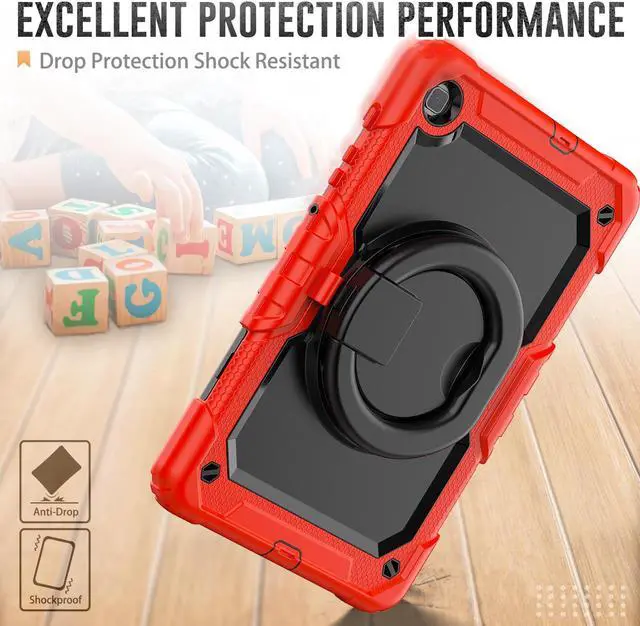 Alt view image 3 of 7 - BONAEVER Case fo Samsung Galaxy Tab S6 Lite Case 2024/2022/2020 SM-P620/P625/P610/P613/P615/P619 with Screen Protector Pen Holder Shockproof Protective Cover with Stand Shoulder Strap Stylus Pen