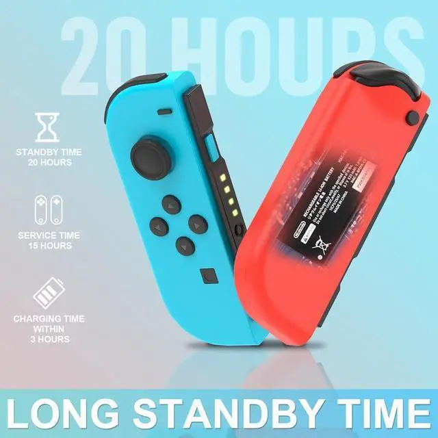 Alt view image 5 of 7 - BONAEVER Switch Joypads Control for Nintendo Switch Controller,Switch Controllers for Switch/OLED/Lite,L/R Switch Joypad Controller Support Dual Vibration/Wakeup Function/Motion Control,No NFC