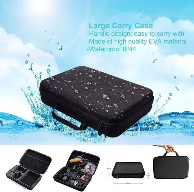 Alt view image 6 of 6 - BONAEVER 61 in 1 Action Camera Accessories Kit for AKASO EK7000 GoPro Hero 12 11 10 9 8 7 6 5 4 Hero Session Gopro Max Insta360 Xiaomi Yi DJI AKASO Campark Action Camera