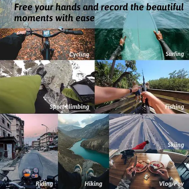 Alt view image 3 of 7 - BONAEVER Mobile Phone Chest Strap and Headband First-Person Perspective Shooting, POV/VLOG, Fishing and Cycling for All Mobile Phones / Gopro Hero 12 11 10 9 8 7 6 5 4 Session 3+ 3 2 1