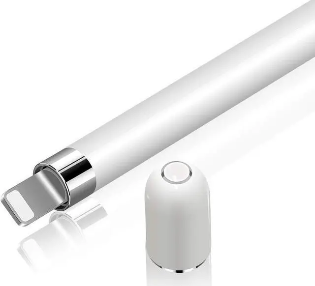 Alt view image 2 of 7 - BONAEVER 3 Pack iPencil Accessories for Apple Pencil 1st Generation, Stylus Pencil Tip + Magnetic Replacement Cap Top Cover + Charger Adapter for Apple Pen 1st Gen for iPad Pro 10.5" 12.9" 9.7" White