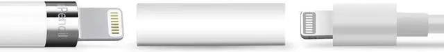 Alt view image 2 of 7 - BONAEVER 2 Pack Adapter Compatible with Apple Pencil Adapter Female to Female Charging Adapters Lightning Cable Adapter for iPad Pro Apple Pencil