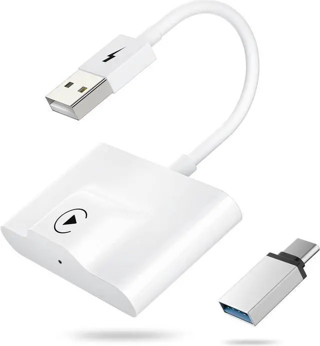 Main image of CarPlay Wireless Adapter for Factory Wired CarPlay 2024 Upgrade Plug & Play Dongle Converts Wired to Wireless for Cars from 2015 & iPhone iOS 10+