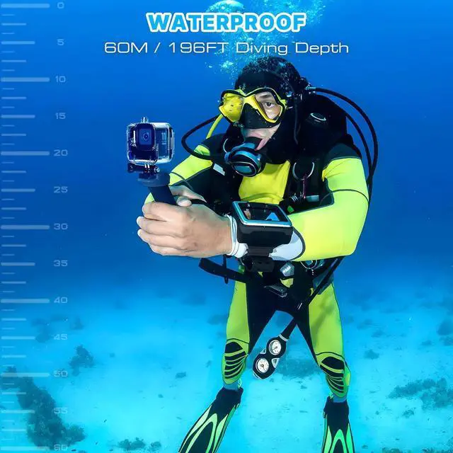 Alt view image 7 of 7 - Waterproof Housing Case for GoPro Hero11 Black Mini, 169ft/60M Diving Protective Housing Shell for Hero 11 Mini Action Camera Underwater Dive Case with Mount Thumbscrew & 12PCS Anti-Fog Insert