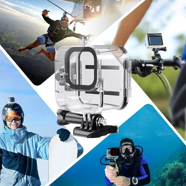 Alt view image 4 of 7 - Waterproof Housing Case for GoPro Hero11 Black Mini, 169ft/60M Diving Protective Housing Shell for Hero 11 Mini Action Camera Underwater Dive Case with Mount Thumbscrew & 12PCS Anti-Fog Insert