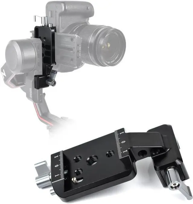 Main image of Vertical Camera Mount for DJI RS 2 / RS 3 / RS 3 Pro Gimbal, Aluminum Vertical Shooting Mounting Plate for Social Media DJI Stabilizer Accessories