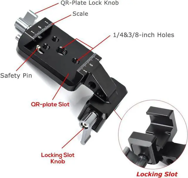 Alt view image 5 of 7 - Vertical Camera Mount for DJI RS 2 / RS 3 / RS 3 Pro Gimbal, Aluminum Vertical Shooting Mounting Plate for Social Media DJI Stabilizer Accessories
