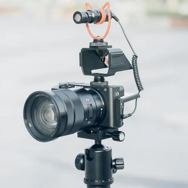 Alt view image 3 of 7 - Vlog Selfie Flip Screen for Mirrorless Camera, Reverse Mirror with 3 ColdShoe Mounts for Sony A7III A7II A6000/A6300/A6500 Fujifilm XT20 xt30 XT2 XT3 Canon Panasonic Nikon Cameras